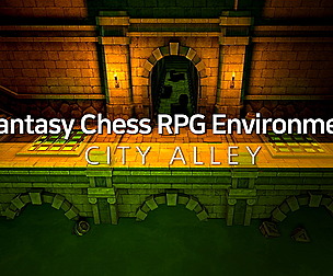 Fantasy Chess RPG Environment - City Alley