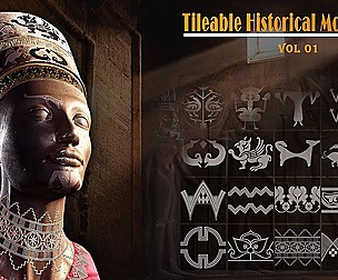 90 Ornamental Alphas for Zbrush/..... vol.01