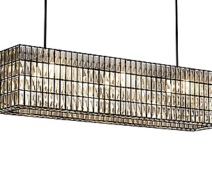 Adeline Crystal Rectangular Chandelier