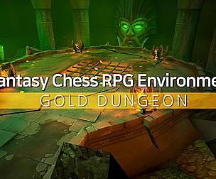 Fantasy Chess RPG Environment - Gold Dungeon