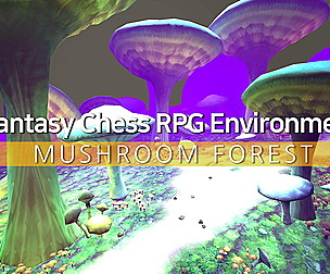 Fantasy Chess RPG Environment - Mushroom Forest