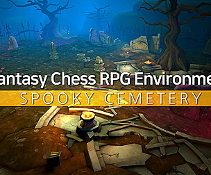 Fantasy Chess RPG Environment - Spooky Cemetery