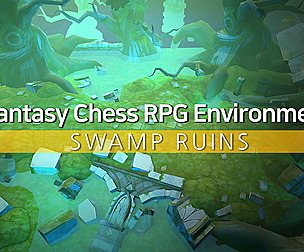 Fantasy Chess RPG Environment - Swamp Ruins