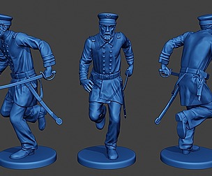 American Naval Officer Run Civil War Union ACWUS1
