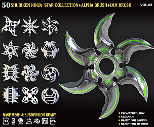 50 Shuriken_Ninja_Star_Collection_Vol_03