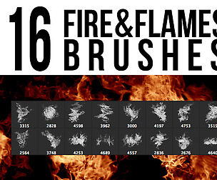 16 Fire & Flames Brushes