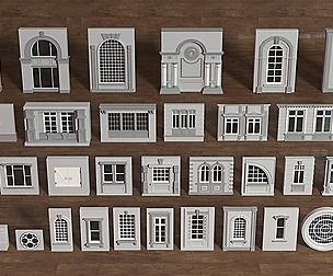 Building Facade Collection 5 - 35 pieces