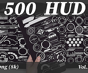 500 HUD png (8k) vol.2