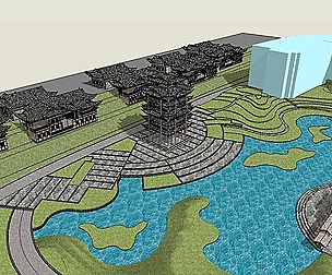 Resort-Chinese style building 04