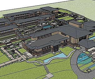 Resort-Chinese style building 05