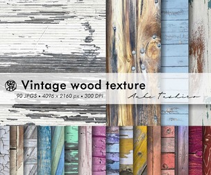 Mixed Vintage Wood Textures Set Textured Backgrounds JPG 300 DPI Printable Instant Download