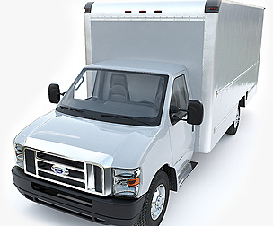 FORD E350 Cargo Box Truck