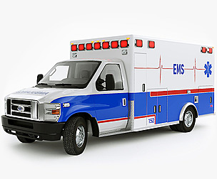 Ford E-Series Ambulance with Interior
