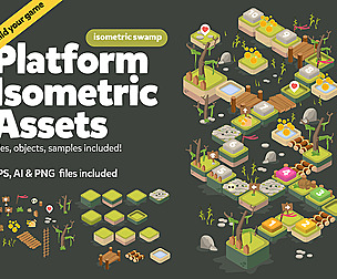 Swamp Isometric Game Assets