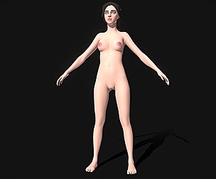 Stylized Nude Female