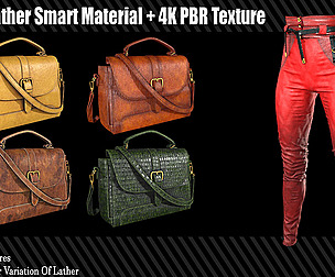 40 Leather Smart Material + 4K PBR Texture Vol_3