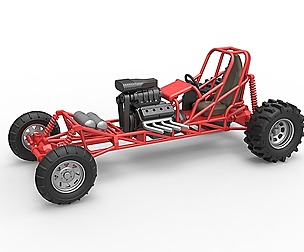 Mud dragster Scale 1 to 25
