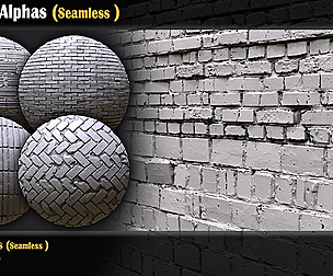 40 Brick Alphas (Seamless ) VOL-01