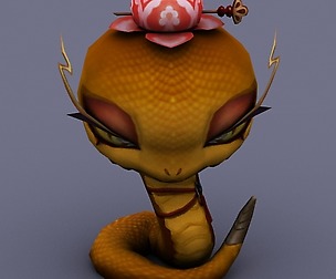 snake yellow cartoon