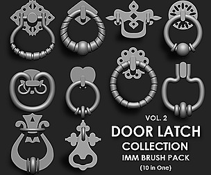 Door Latch IMM Brush Pack 10 in One vol. 2