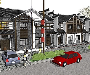 Bed and Breakfast - architecture along the street