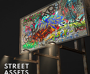 Rooftop Billboard in different vatiations