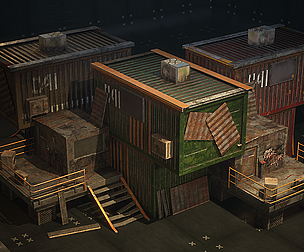 Postapocaliptic Container Shack