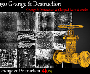 150 Grunge & Destruction 4k
