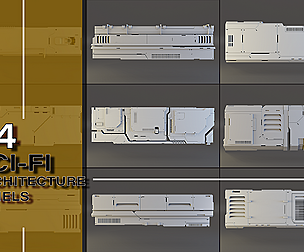 24 + scifi architecture panels pack/vol 01