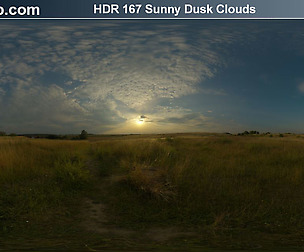 HDRI Hub 167 Sunny Dusk Clouds