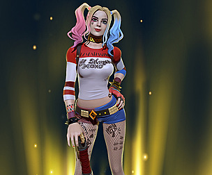 Harley Quinn Statue - Statue 3D print model fanart