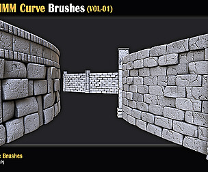 20 Wall IMM Curve Brushes (VOL-01)