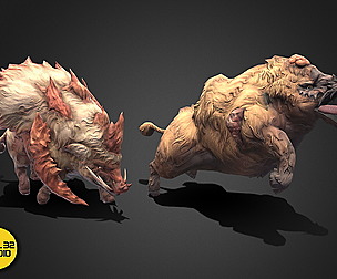 Fantasy Creature - Battle Boar