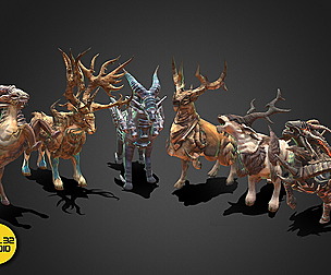 Fantasy Creature - Battle Deer