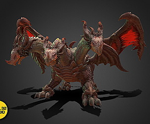 Fantasy Creature - Battle Dragon
