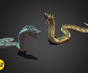 Fantasy Creature - Battle Snake
