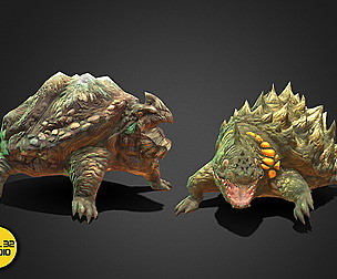 Fantasy Creature - Battle Turtles