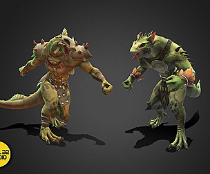 Fantasy Creature - Combat LizardMan