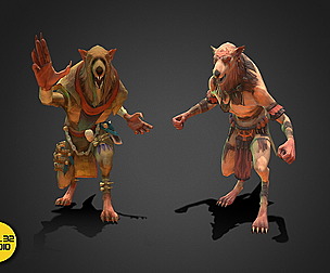 Fantasy Creature - Combat RatMan