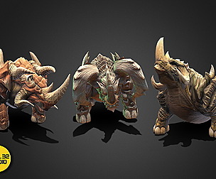 Fantasy Creature - Combat Rhino