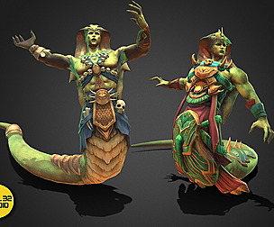 Fantasy Creature - Combat SnakeMan