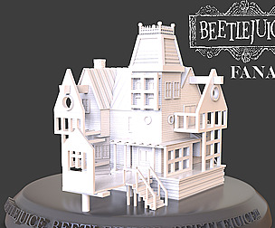 Beetlejuice House Diorama