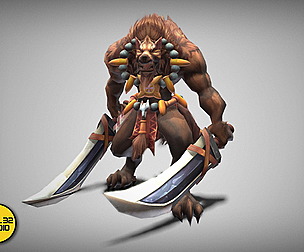 Dungeon Fantasy Monster - Werewolf of Both Hands