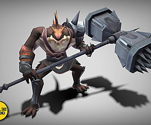 Dungeon Fantasy Monster - Hammer Lizard