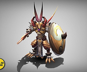 Dungeon Fantasy Monster - Noble Lizard Warrior 2