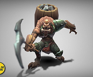 Dungeon Fantasy Monster - Miner Werewolf 2