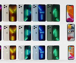 iphone 13 mobile phone All versions 3D model
