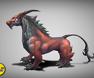Dungeon Fantasy Monster - Hell wolf 1