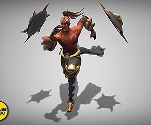 Dungeon Fantasy Monster - Red Warrior
