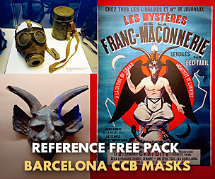 🎭 RefFree Pack-Masks 108 PicsCCCB of Barcelona